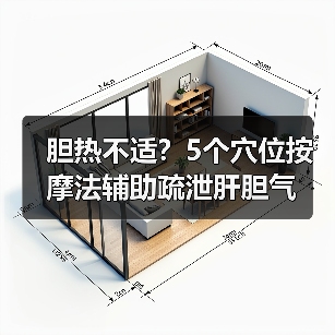 胆热不适?5个穴位按摩法辅助疏泄肝胆气(图1) 胆热不适?5个穴位按摩法辅助疏泄肝胆气(图1)