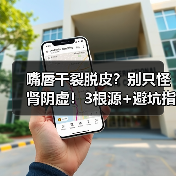 嘴唇干裂脱皮?别只怪肾阴虚!3根源+避坑指南润到爆(图2) 嘴唇干裂脱皮?别只怪肾阴虚!3根源+避坑指南润到爆(图2)