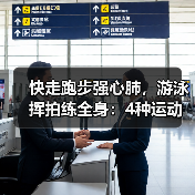 快走跑步强心肺，游泳挥拍练全身：4种运动延年益寿（图1）