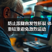 防止跟腱自发性断裂 体重较重避免激烈运动（图1）