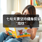 七旬夫妻坚持健身房里“撸铁”（图1）