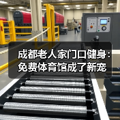 成都老人家门口健身：免费体育馆成了新宠（图1）