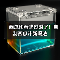 西瓜切着吃过时了！自制西瓜汁新喝法（图1）