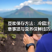 豆浆保存方法：冷藏注意事项与营养保鲜技巧（图1）