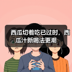 西瓜切着吃已过时，西瓜汁新喝法更潮（图1）