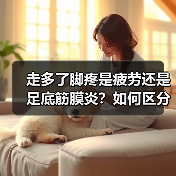 走多了脚疼是疲劳还是足底筋膜炎？如何区分？（图1）