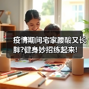 疫情期间宅家腰酸又长胖?健身妙招练起来!（图1）