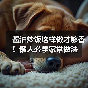 酱油炒饭这样做才够香！懒人必学家常做法（图1）