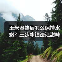 玉米煮熟后怎么保持水嫩？三步冰镇法让甜味不流失（图3）