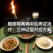 糖尿病肾病中医辨证治疗：三种证型对应方案延缓肾损伤进展