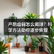 产后虚弱怎么调理？科学方法助你逐步恢复