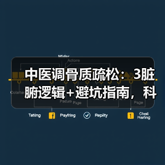 中医调骨质疏松：3脏腑逻辑+避坑指南，科学护骨（图4）
