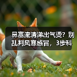 鼻塞流清涕出气烫？别乱判风寒感冒，3步科学鉴别+应对