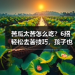 苦瓜太苦怎么吃?6招轻松去苦技巧,孩子也爱吃(图1) 苦瓜太苦怎么吃?6招轻松去苦技巧,孩子也爱吃(图1)