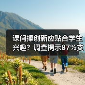 课间操创新应贴合学生兴趣?调查揭示87%支持融入街舞元素(图1) 课间操创新应贴合学生兴趣?调查揭示87%支持融入街舞元素(图1)