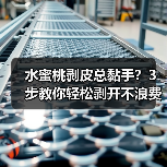 水蜜桃剥皮总黏手？3步教你轻松剥开不浪费