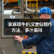家庭版牛扒汉堡包制作方法，多汁美味（图4）