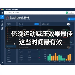 傍晚运动减压效果最佳，这些时间最有效（图4）