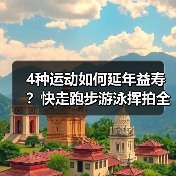 4种运动如何延年益寿？快走跑步游泳挥拍全解析（图1）