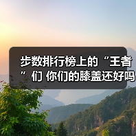 步数排行榜上的“王者”们 你们的膝盖还好吗（图2）