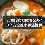儿童腹痛呕吐怎么办？3个安全推拿手法缓解不适