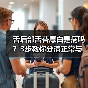 舌后部舌苔厚白是病吗？3步教你分清正常与异常（图1）