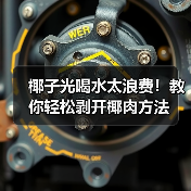 椰子光喝水太浪费！教你轻松剥开椰肉方法（图4）