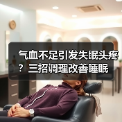 气血不足引发失眠头疼？三招调理改善睡眠