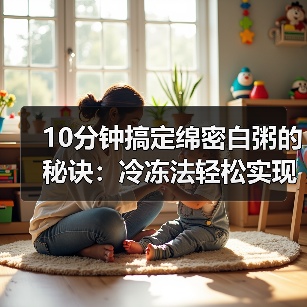 10分钟搞定绵密白粥的秘诀：冷冻法轻松实现