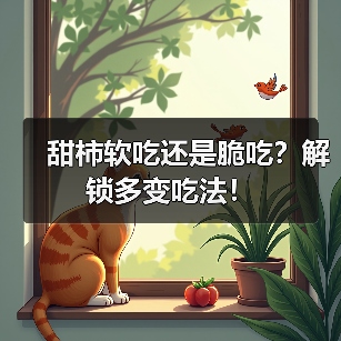 甜柿软吃还是脆吃?解锁多变吃法!(图2) 甜柿软吃还是脆吃?解锁多变吃法!(图2)