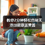 教你2分钟轻松自制无添加健康蛋黄酱