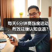 每天6分钟高强度运动，有效延缓认知衰退？