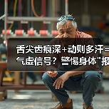 舌尖齿痕深+动则多汗=气虚信号?警惕身体 舌尖齿痕深+动则多汗=气虚信号?警惕身体