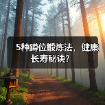 5种蹲位锻炼法，健康长寿秘诀？