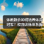 体教融合如何培养体育冠军?校园训练体系揭秘(图2) 体教融合如何培养体育冠军?校园训练体系揭秘(图2)