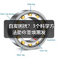 白发困扰?3个科学方法助你重焕黑发(图4) 白发困扰?3个科学方法助你重焕黑发(图4)