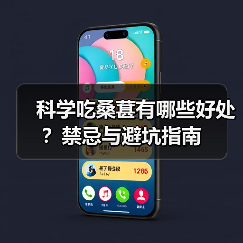 科学吃桑葚有哪些好处?禁忌与避坑指南(图2) 科学吃桑葚有哪些好处?禁忌与避坑指南(图2)