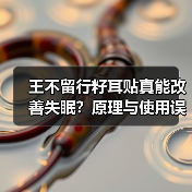 王不留行籽耳贴真能改善失眠？原理与使用误区全解析（图1）