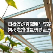 日行万步真健康？专家揭秘走路过量伤膝盖真相（图1）