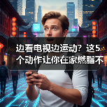 边看电视边运动?这5个动作让你在家燃脂不偷懒(图2) 边看电视边运动?这5个动作让你在家燃脂不偷懒(图2)