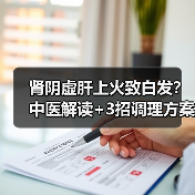 肾阴虚肝上火致白发?中医解读+3招调理方案(图3) 肾阴虚肝上火致白发?中医解读+3招调理方案(图3)