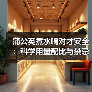 蒲公英煮水喝对才安全：科学用量配比与禁忌避坑指南（图4）
