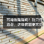 耳鸣轰隆隆响?别只怪肾虚,这些病因更常见(图3) 耳鸣轰隆隆响?别只怪肾虚,这些病因更常见(图3)