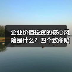 企业价值投资的核心风险是什么？四个致命陷阱与化解之道（图1）