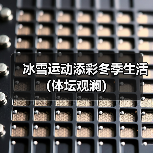 冰雪运动添彩冬季生活(体坛观澜)(图3) 冰雪运动添彩冬季生活(体坛观澜)(图3)