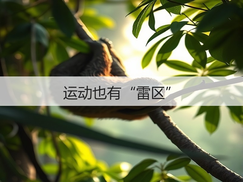 运动也有“雷区”