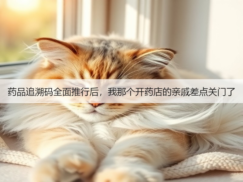药品追溯码全面推行后，我那个开药店的亲戚差点关门了