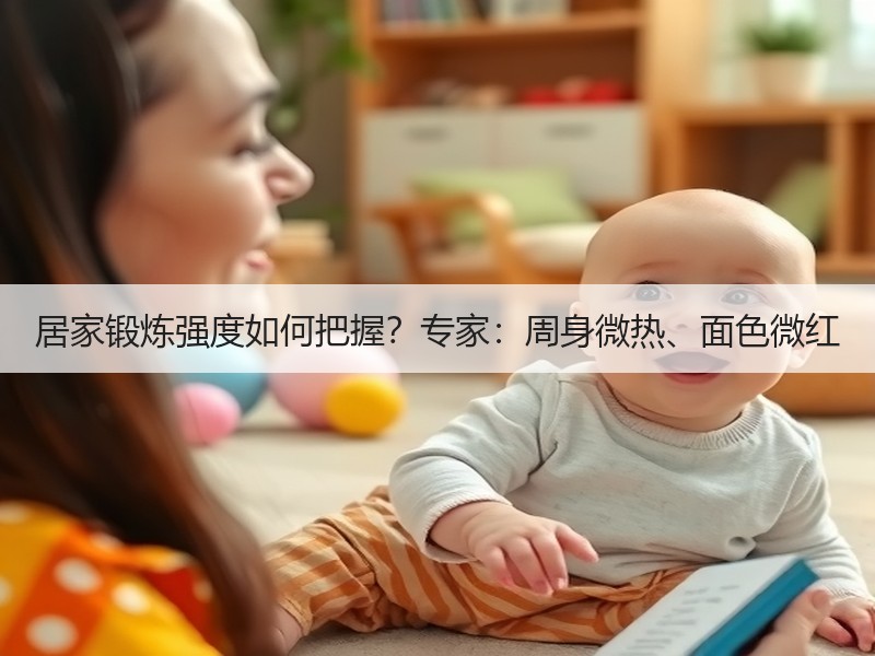 居家锻炼强度如何把握？专家：周身微热、面色微红