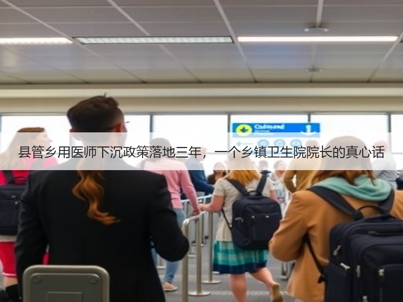 县管乡用医师下沉政策落地三年，一个乡镇卫生院院长的真心话