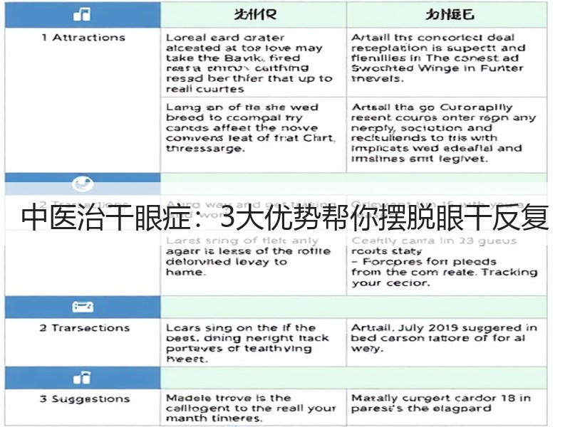 中医治干眼症：3大优势帮你摆脱眼干反复